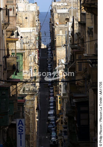 Street of Malta. - © Philip Plisson / Plisson La Trinité / AA11705 - Photo Galleries - Building