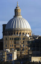 The dome of Saint Paul church in Valletta. © Philip Plisson / Plisson La Trinité / AA11707 - Photo Galleries - Sky