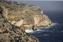 Côte sauvage de Malte. © Philip Plisson / Plisson La Trinité / AA11717 - Nos reportages photos - Les couleurs de Malte