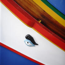Peintures sur les coques de bateaux maltais. © Philip Plisson / Plisson La Trinité / AA11739 - Nos reportages photos - Les couleurs de Malte