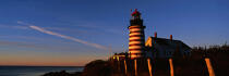 Le phare de Quoddy Head dans l'Etat du Maine. © Philip Plisson / Plisson La Trinité / AA11748 - Nos reportages photos - Couleurs d'Automne en Nouvelle Angleterre