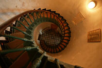 L' escalier du phare de Porquerolles. © Philip Plisson / Plisson La Trinité / AA12012 - Nos reportages photos - Phare [83]