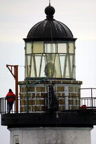 Le phare d' Ar Men. © Philip Plisson / Plisson La Trinité / AA12014 - Nos reportages photos - Intérieur [phare]