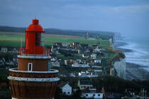 Le phare d'Ault. © Philip Plisson / Plisson La Trinité / AA12043 - Nos reportages photos - Ault