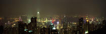 Hong Kong by night. © Philip Plisson / Plisson La Trinité / AA12103 - Photo Galleries - Building
