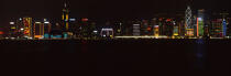 Hong Kong by night. © Philip Plisson / Plisson La Trinité / AA12104 - Photo Galleries - Building