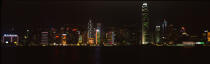 Hong Kong by night. © Philip Plisson / Plisson La Trinité / AA12106 - Photo Galleries - Building