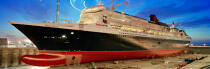 Queen Mary 2. © Philip Plisson / Plisson La Trinité / AA12230 - Nos reportages photos - Construction navale
