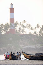 Kovalam, Kerala, Inde. © Philip Plisson / Plisson La Trinité / AA12271 - Nos reportages photos - Pêcheur