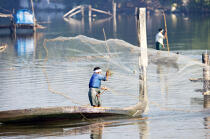 Les Backwaters du Kérala. © Philip Plisson / Plisson La Trinité / AA12560 - Nos reportages photos - Cochin