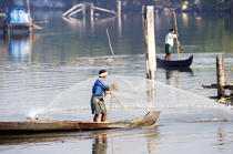 Les Backwaters du Kérala. © Philip Plisson / Plisson La Trinité / AA12562 - Nos reportages photos - Kerala