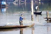 Les Backwaters du Kérala. © Philip Plisson / Plisson La Trinité / AA12563 - Nos reportages photos - Cochin