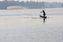Les Backwaters du Kérala. © Philip Plisson / Plisson La Trinité / AA12567 - Nos reportages photos - Kerala