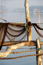 Chinese nets devant Cochin. © Philip Plisson / Plisson La Trinité / AA12615 - Nos reportages photos - Inde