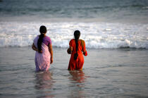 Sur la plage de Kovallam.. © Philip Plisson / Plisson La Trinité / AA12656 - Nos reportages photos - Kerala