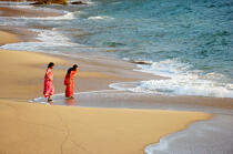 Sur la plage de Vilinjan. © Philip Plisson / Plisson La Trinité / AA12669 - Nos reportages photos - Kerala