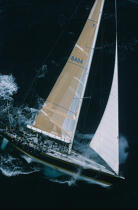 Gitana VI © Philip Plisson / Plisson La Trinité / AA12859 - Photo Galleries - Maxi-monohull Racing Yacht