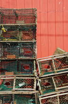 Casiers de pêche. © Philip Plisson / Plisson La Trinité / AA13007 - Nos reportages photos - Couleurs d'Automne en Nouvelle Angleterre