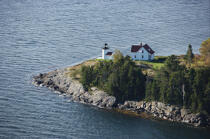 Curtis Island Light dans le Maine. © Philip Plisson / Plisson La Trinité / AA13090 - Nos reportages photos - Couleurs d'Automne en Nouvelle Angleterre