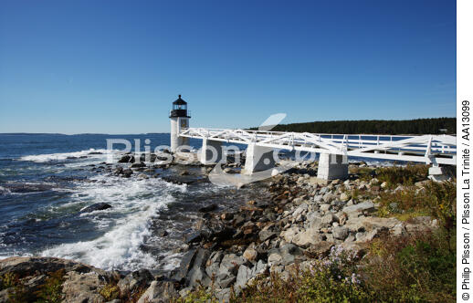 Marshall Point Light dans le Maine. - © Philip Plisson / Plisson La Trinité / AA13099 - Nos reportages photos - Phares USA