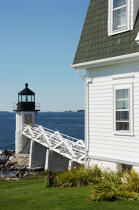 Marshall Point Light in Maine. © Philip Plisson / Plisson La Trinité / AA13102 - Photo Galleries - American Lighthouses