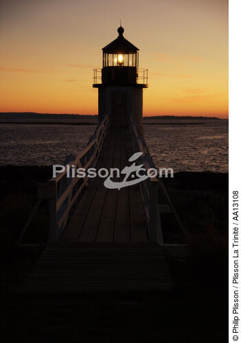 Marshall Point Light dans le Maine. - © Philip Plisson / Plisson La Trinité / AA13108 - Nos reportages photos - Marshall Point Light