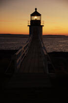 Marshall Point Light dans le Maine. © Philip Plisson / Plisson La Trinité / AA13108 - Nos reportages photos - Couleurs d'Automne en Nouvelle Angleterre