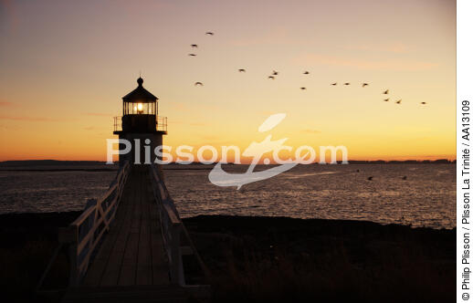 Marshall Point Light dans le Maine. - © Philip Plisson / Plisson La Trinité / AA13109 - Nos reportages photos - Phares USA