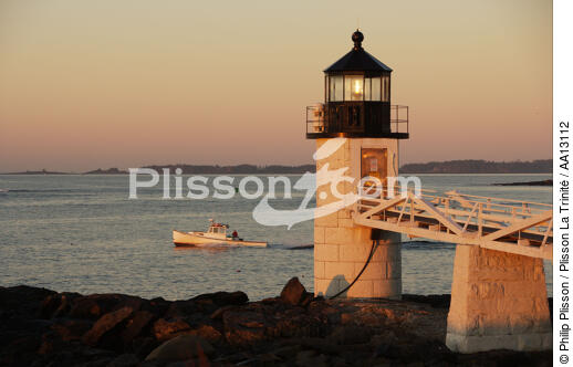 Marshall Point Light dans le Maine. - © Philip Plisson / Plisson La Trinité / AA13112 - Nos reportages photos - Marshall Point Light