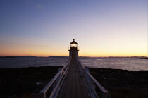 Marshall Point Light dans le Maine. © Philip Plisson / Plisson La Trinité / AA13123 - Nos reportages photos - Lumière