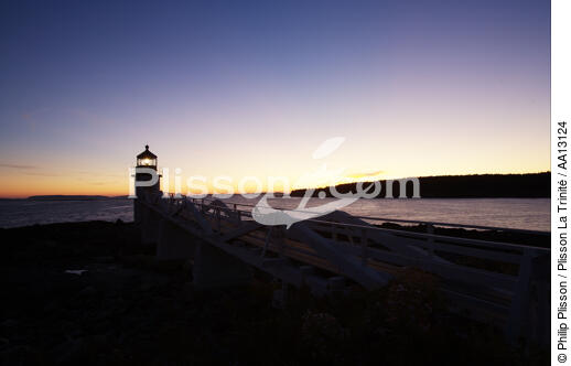 Marshall Point Light dans le Maine. - © Philip Plisson / Plisson La Trinité / AA13124 - Nos reportages photos - Marshall Point Light