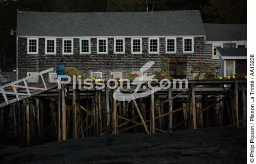 New Harbor in Maine. - © Philip Plisson / Plisson La Trinité / AA13238 - Photo Galleries - Lobster pot