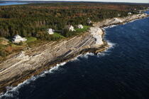 New Harbor in Maine. © Philip Plisson / Plisson La Trinité / AA13273 - Photo Galleries - Cliff