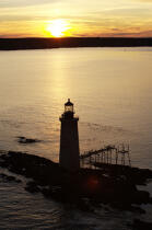 Ram Island Ledge Light dans le Maine. © Philip Plisson / Plisson La Trinité / AA13306 - Nos reportages photos - Maine