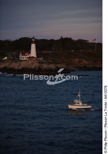 Portland Head Light in Maine. - © Philip Plisson / Plisson La Trinité / AA13378 - Photo Galleries - Portland Head Light