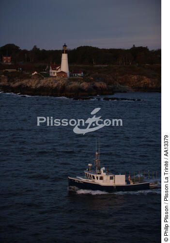 Portland Head Light dans le Maine. - © Philip Plisson / Plisson La Trinité / AA13379 - Nos reportages photos - Couleurs d'Automne en Nouvelle Angleterre