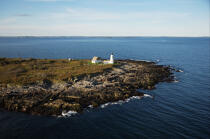 Wood Island Light dans le Maine. © Philip Plisson / Plisson La Trinité / AA13388 - Nos reportages photos - Couleurs d'Automne en Nouvelle Angleterre
