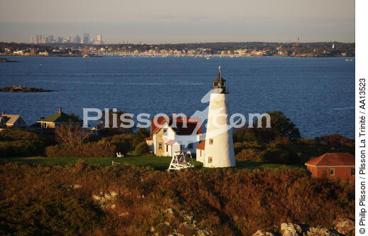 Bakers Island Light in Massachusetts. - © Philip Plisson / Plisson La Trinité / AA13523 - Photo Galleries - Bakers Island