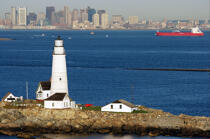 Boston Harbor Light. © Philip Plisson / Plisson La Trinité / AA13526 - Nos reportages photos - Etats-Unis