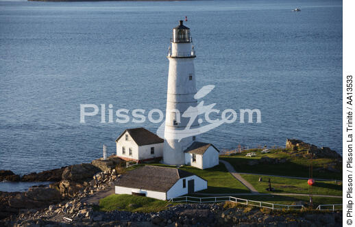 Boston Harbor Light. - © Philip Plisson / Plisson La Trinité / AA13533 - Photo Galleries - American Lighthouses