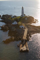 Boston Harbor Light. © Philip Plisson / Plisson La Trinité / AA13534 - Nos reportages photos - Etats-Unis