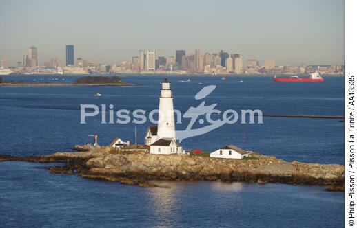 Boston Harbor Light. - © Philip Plisson / Plisson La Trinité / AA13535 - Photo Galleries - Boston Harbour Light