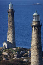 Cape Ann Twin Lighthouse in Massachusetts. © Philip Plisson / Plisson La Trinité / AA13537 - Photo Galleries - Cape Ann Twin Lighthouses
