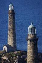 Cape Ann Twin Lighthouse in Massachusetts. © Philip Plisson / Plisson La Trinité / AA13538 - Photo Galleries - Cape Ann