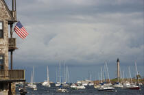 Marblehead dans le Massachusetts. © Philip Plisson / Plisson La Trinité / AA13625 - Nos reportages photos - Elément d'un bateau