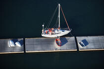 Sailing boat in Massachusetts. © Philip Plisson / Plisson La Trinité / AA13735 - Photo Galleries - United States [The]