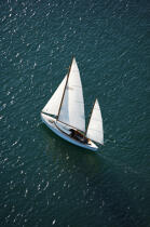 Sailing boat in Massachusetts. © Philip Plisson / Plisson La Trinité / AA13737 - Photo Galleries - United States [The]
