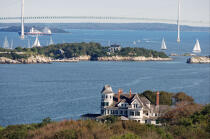 Newport in the state of the Rhode Island. © Philip Plisson / Plisson La Trinité / AA13825 - Photo Galleries - Town [Rhode Island]