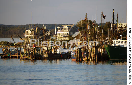Point Judith Harbour dans l'état du Rhode Island. - © Philip Plisson / Plisson La Trinité / AA13870 - Nos reportages photos - Etats-Unis