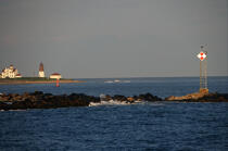 Point Judith Light dans l'état du Rhode Island. © Philip Plisson / Plisson La Trinité / AA13875 - Nos reportages photos - Phare [Rhode Island]